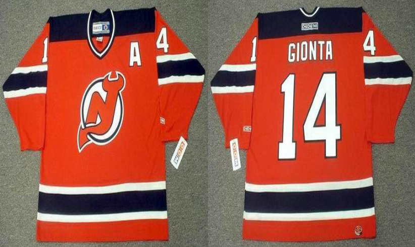 2019 Men New Jersey Devils 14 Gionta red CCM NHL jerseys
